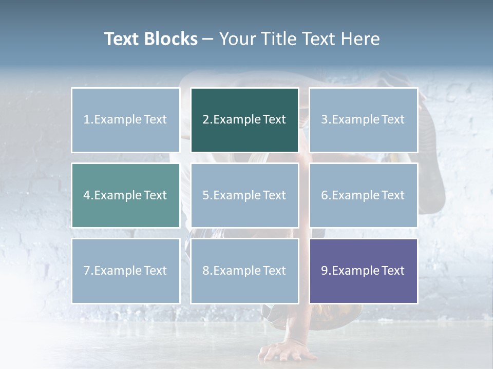 Sport Breakdancing Caucasian PowerPoint Template