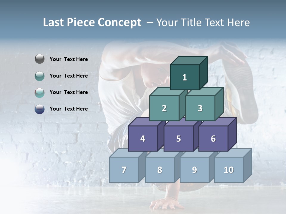 Sport Breakdancing Caucasian PowerPoint Template