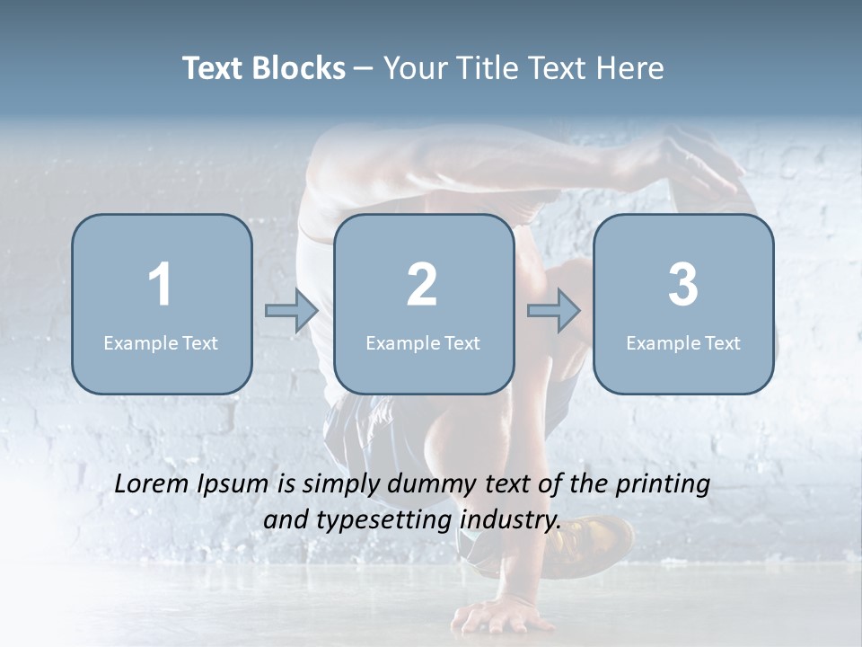 Sport Breakdancing Caucasian PowerPoint Template