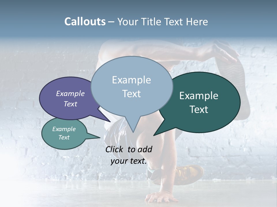 Sport Breakdancing Caucasian PowerPoint Template