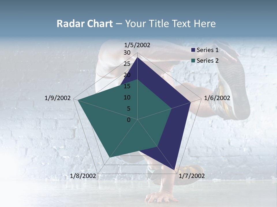 Sport Breakdancing Caucasian PowerPoint Template