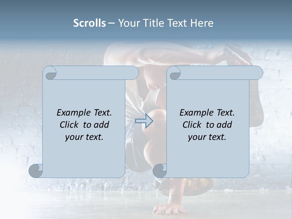 Sport Breakdancing Caucasian PowerPoint Template