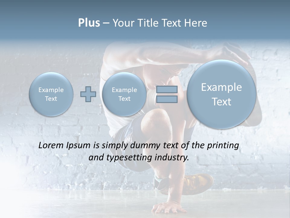 Sport Breakdancing Caucasian PowerPoint Template