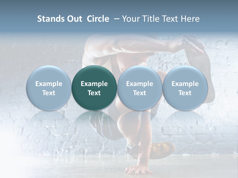 Sport Breakdancing Caucasian PowerPoint Template