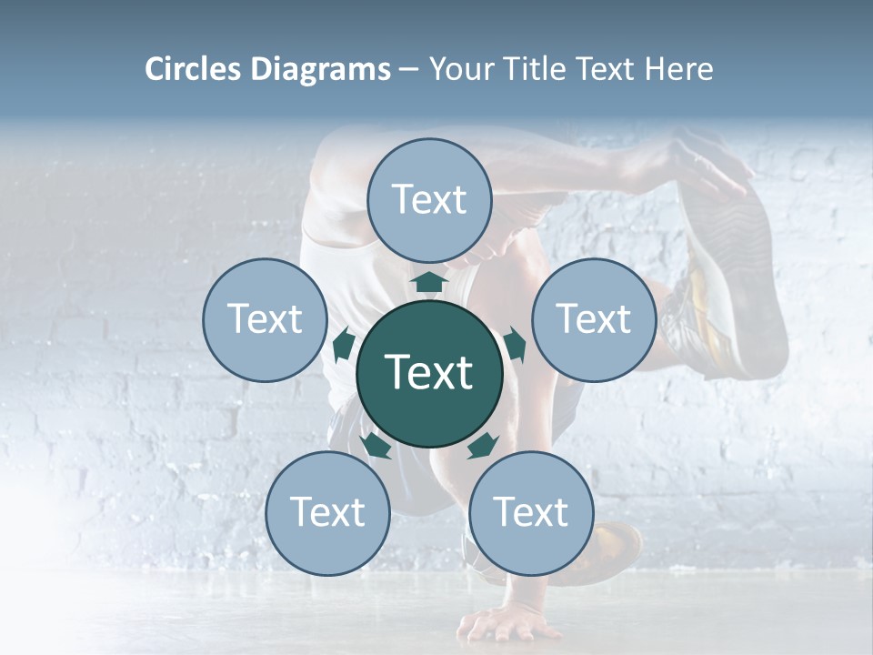 Sport Breakdancing Caucasian PowerPoint Template