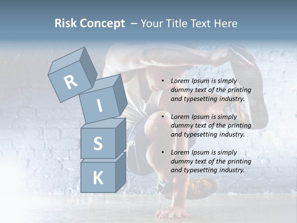 Sport Breakdancing Caucasian PowerPoint Template