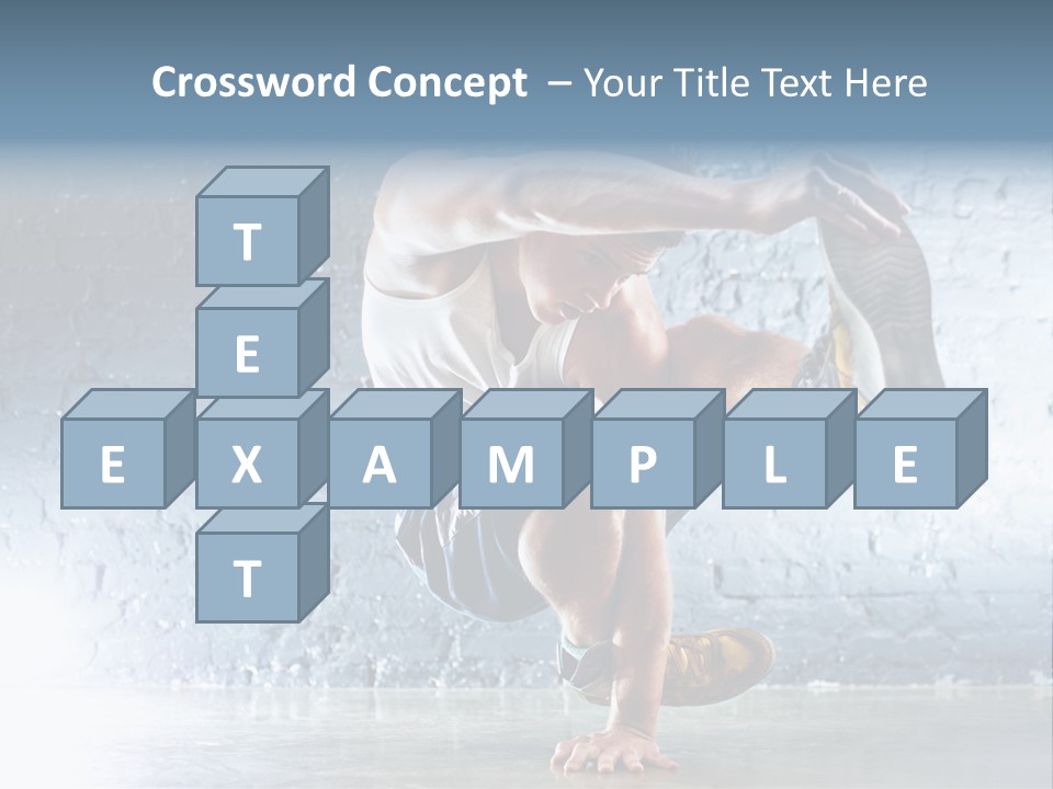 Sport Breakdancing Caucasian PowerPoint Template