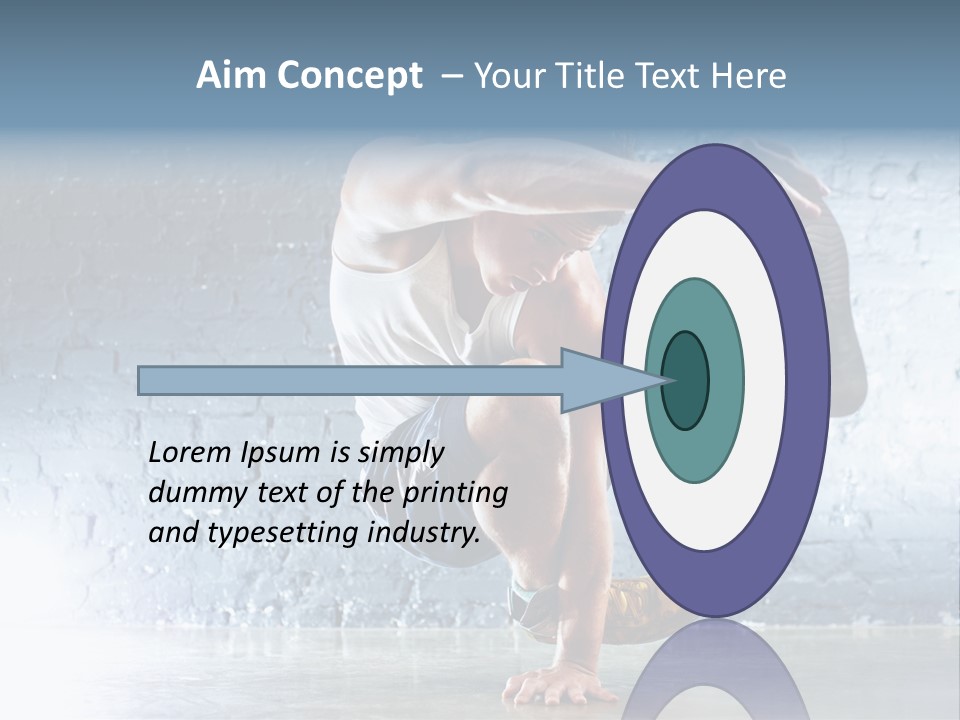 Sport Breakdancing Caucasian PowerPoint Template