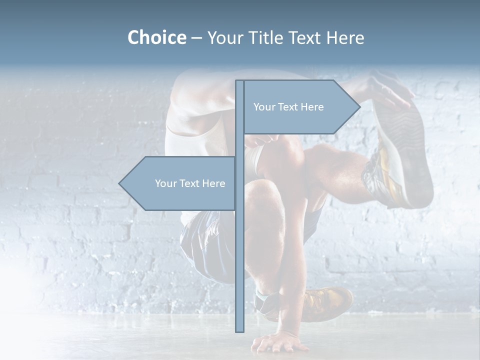 Sport Breakdancing Caucasian PowerPoint Template