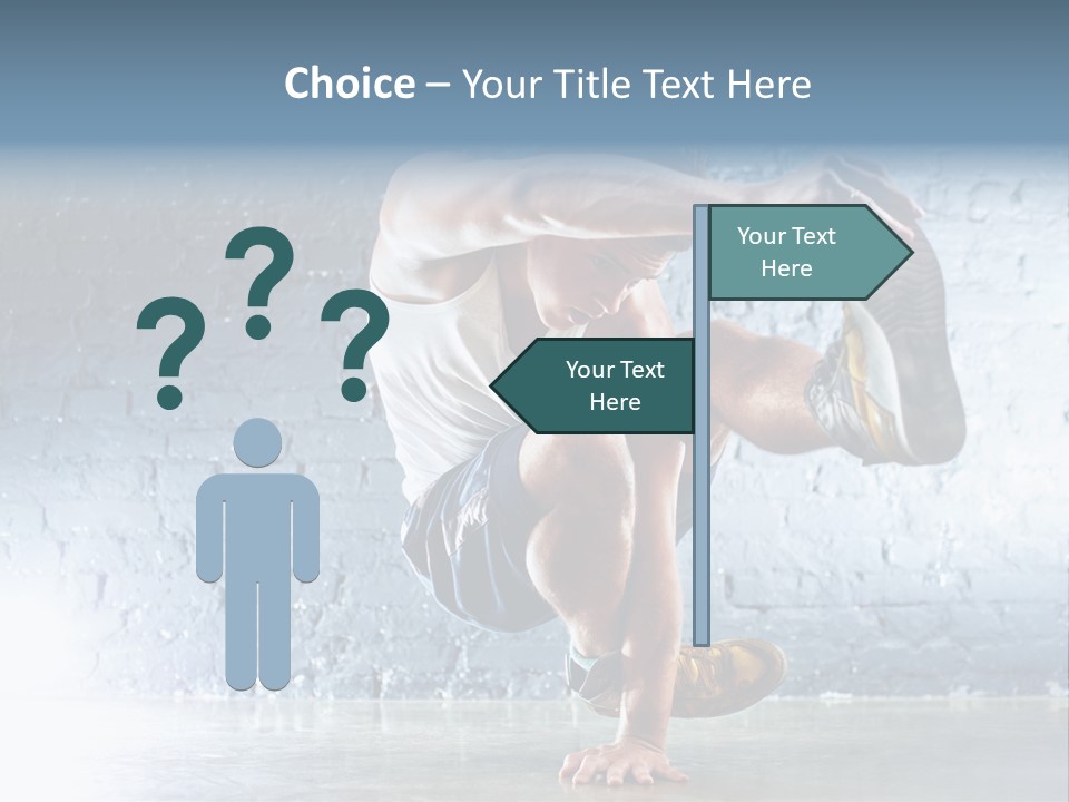 Sport Breakdancing Caucasian PowerPoint Template