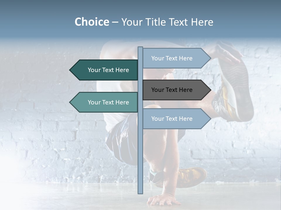 Sport Breakdancing Caucasian PowerPoint Template