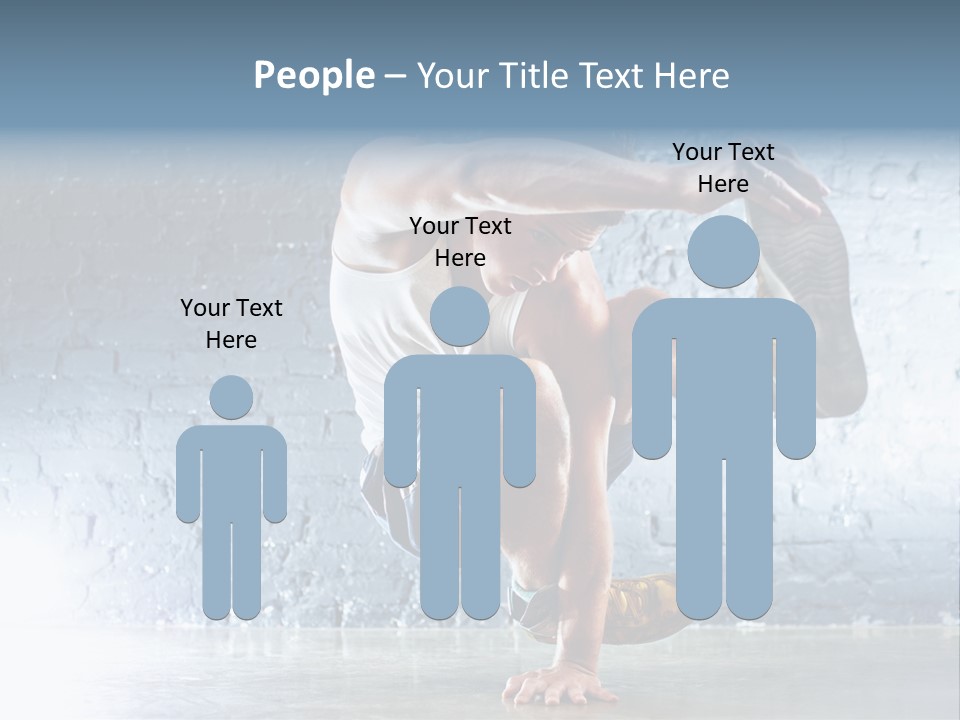 Sport Breakdancing Caucasian PowerPoint Template