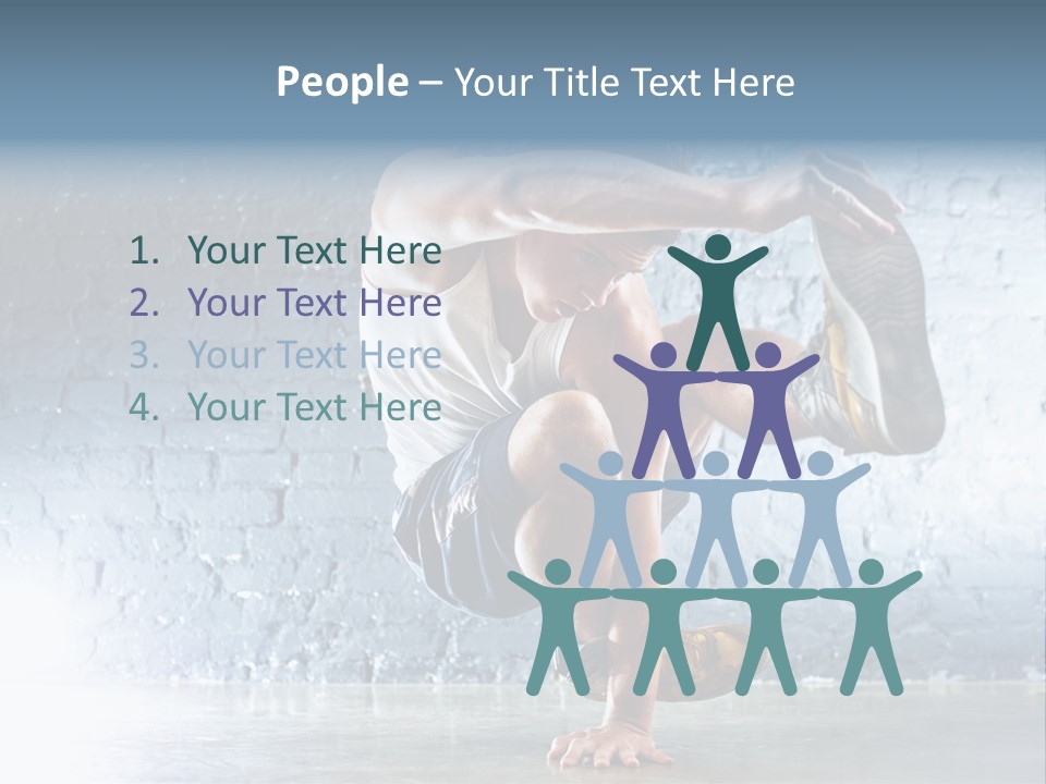 Sport Breakdancing Caucasian PowerPoint Template