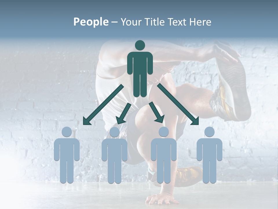 Sport Breakdancing Caucasian PowerPoint Template