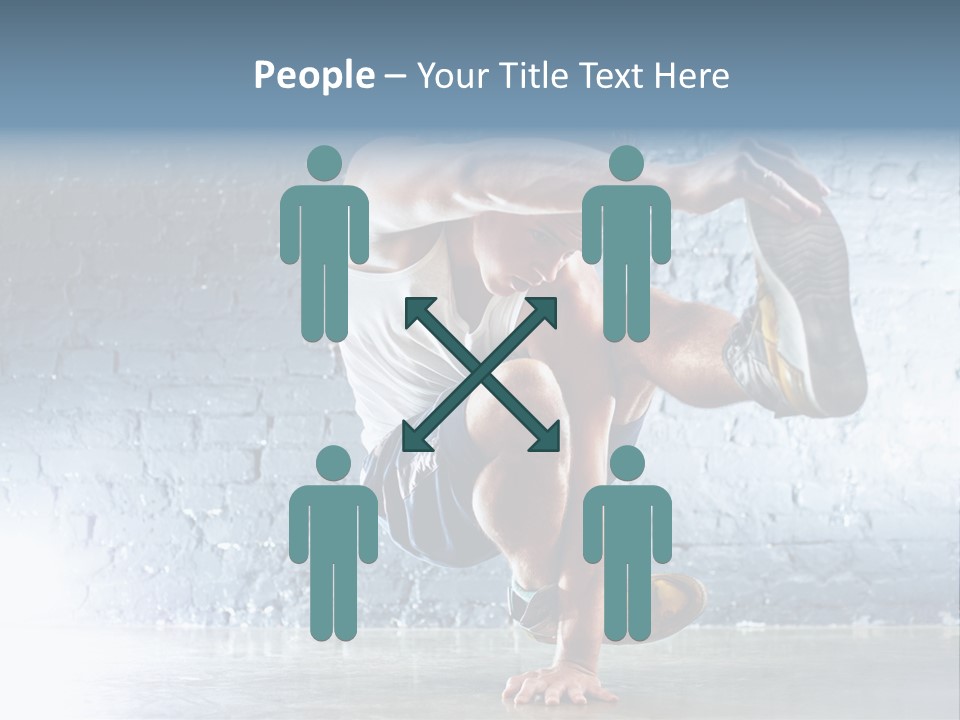 Sport Breakdancing Caucasian PowerPoint Template