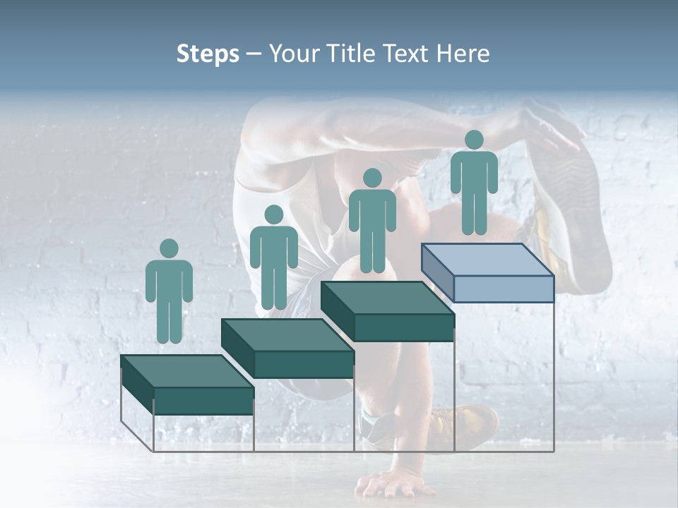 Sport Breakdancing Caucasian PowerPoint Template