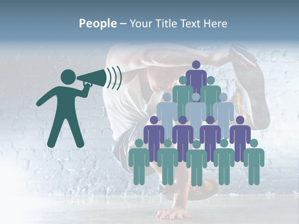 Sport Breakdancing Caucasian PowerPoint Template