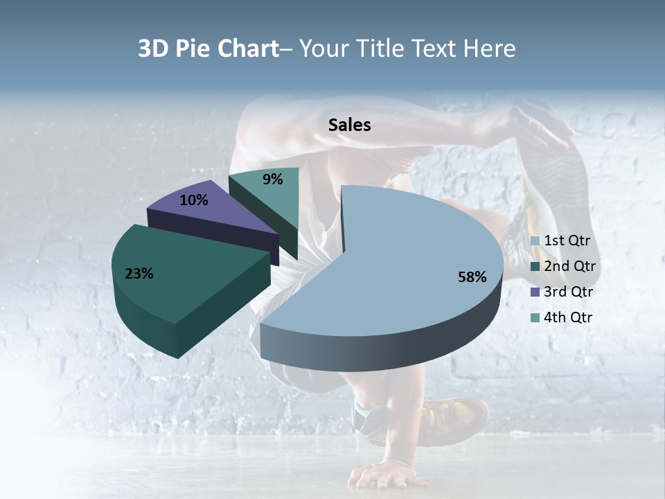 Sport Breakdancing Caucasian PowerPoint Template