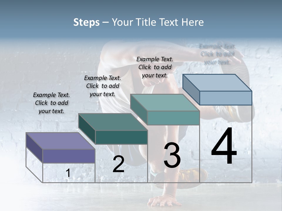 Sport Breakdancing Caucasian PowerPoint Template