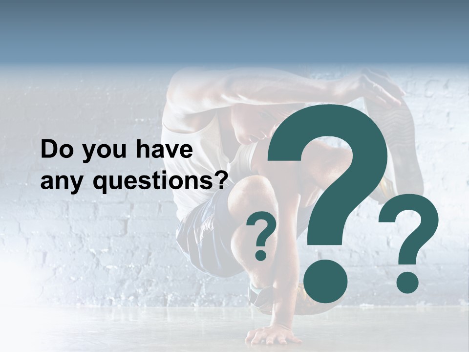 Sport Breakdancing Caucasian PowerPoint Template