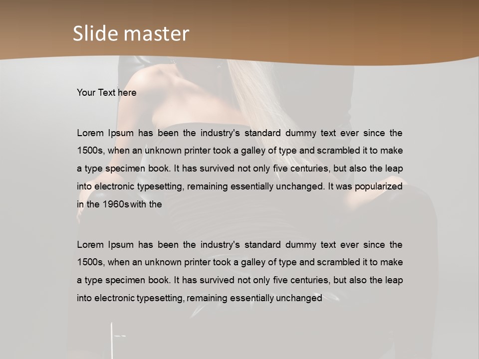 Earrings Wind Model PowerPoint Template