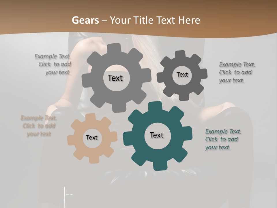 Earrings Wind Model PowerPoint Template