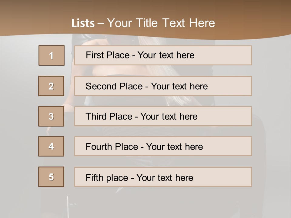 Earrings Wind Model PowerPoint Template