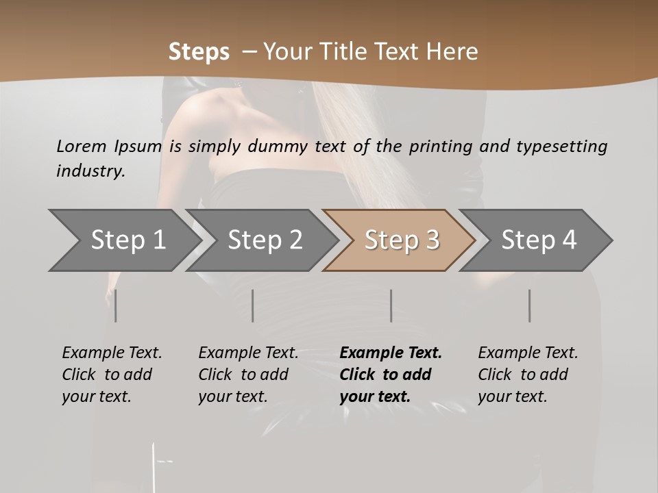 Earrings Wind Model PowerPoint Template