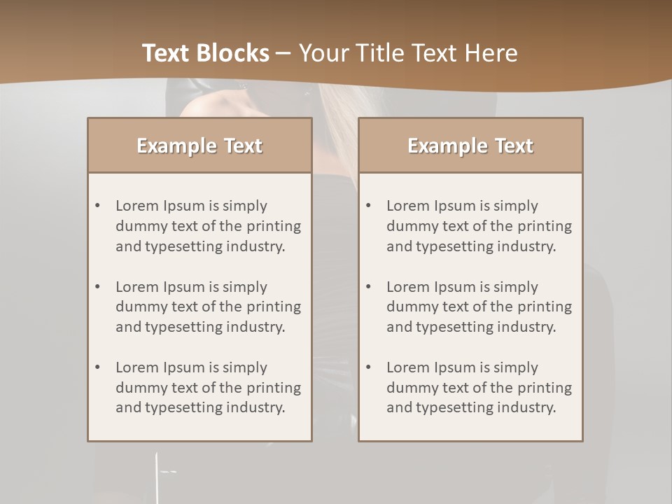 Earrings Wind Model PowerPoint Template