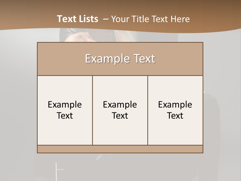 Earrings Wind Model PowerPoint Template