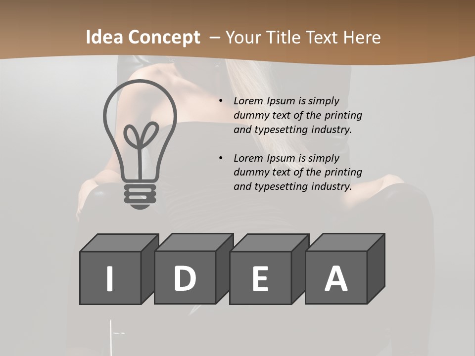 Earrings Wind Model PowerPoint Template