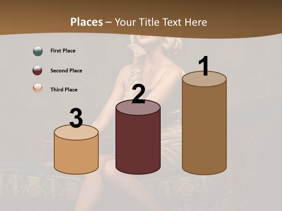 Luxury Woman Sofa PowerPoint Template