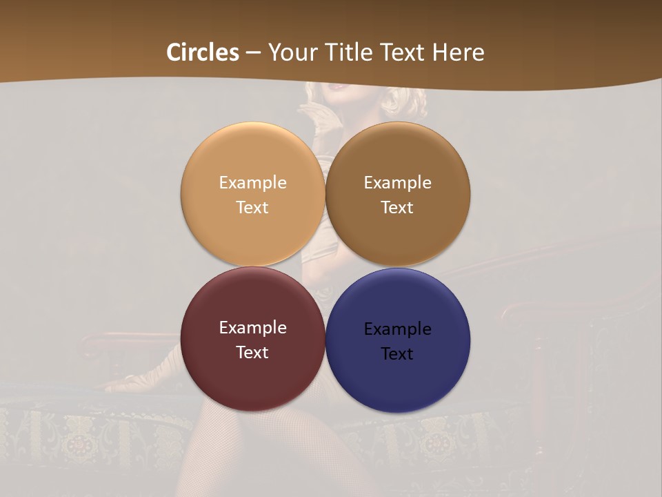 Luxury Woman Sofa PowerPoint Template