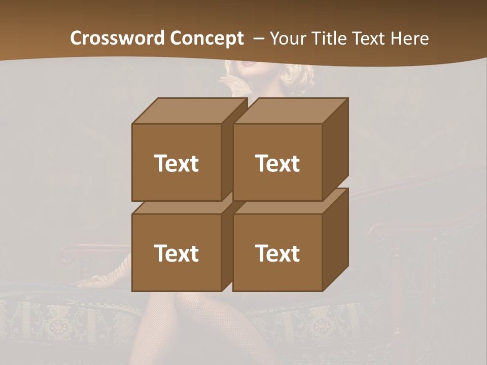 Luxury Woman Sofa PowerPoint Template