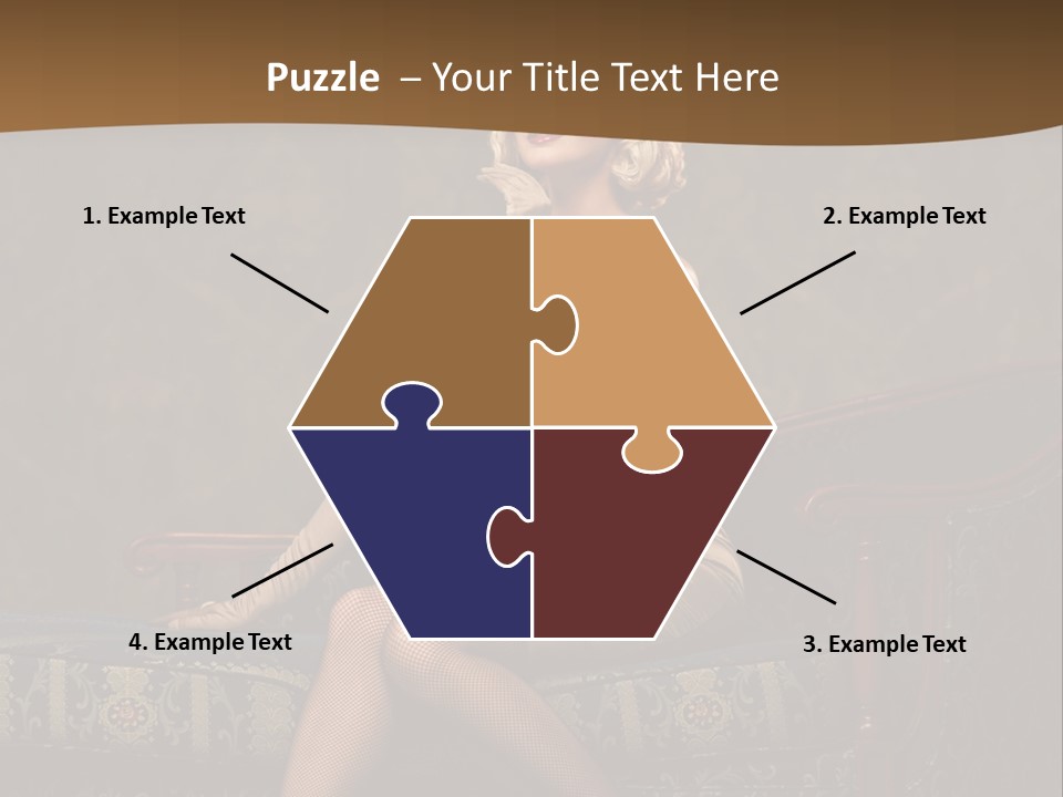 Luxury Woman Sofa PowerPoint Template