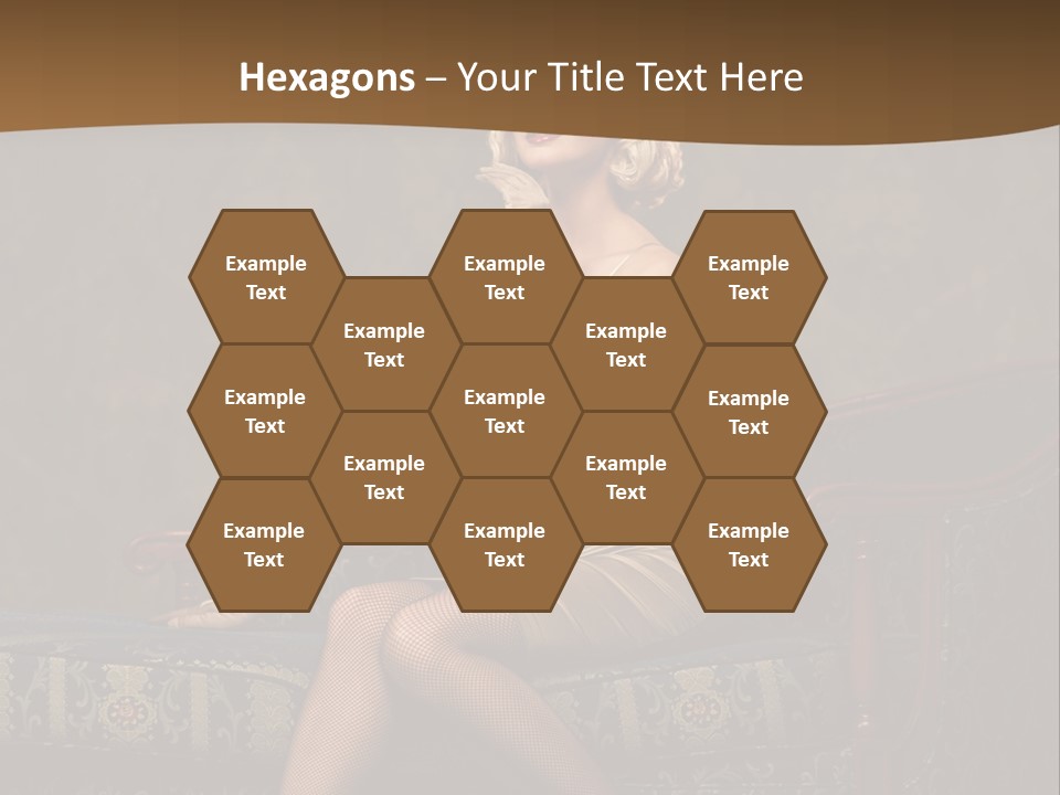 Luxury Woman Sofa PowerPoint Template