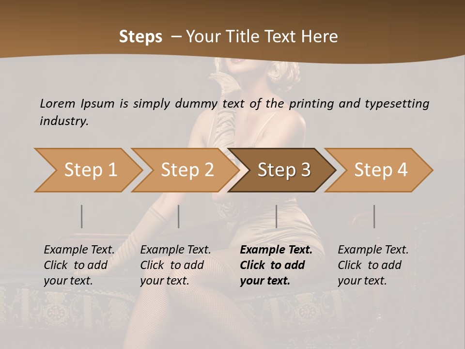 Luxury Woman Sofa PowerPoint Template