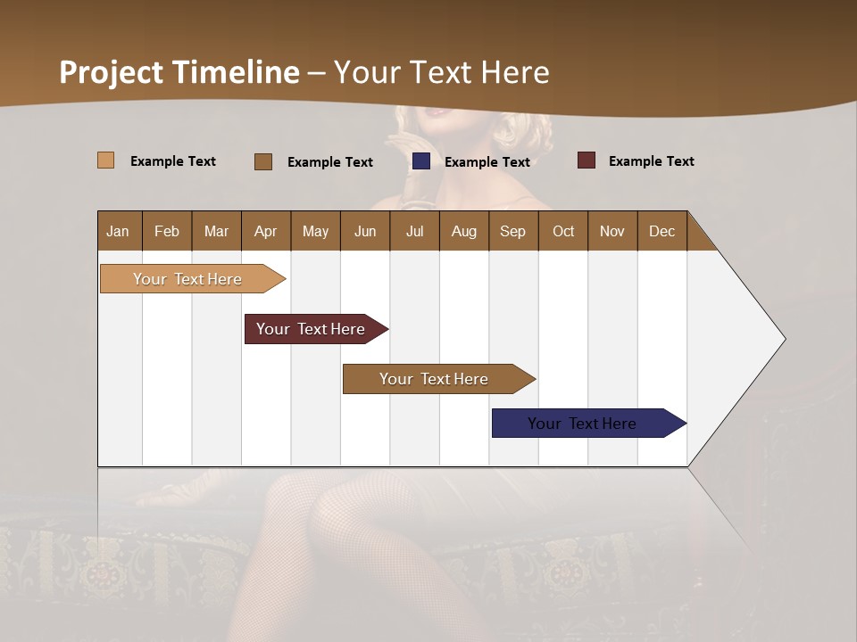 Luxury Woman Sofa PowerPoint Template