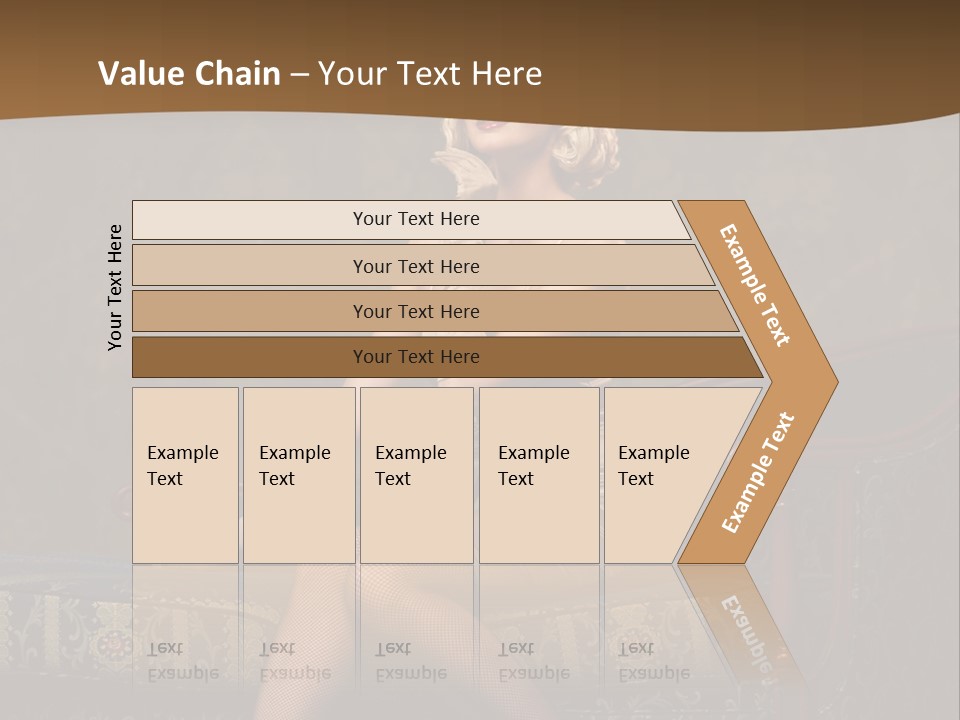 Luxury Woman Sofa PowerPoint Template
