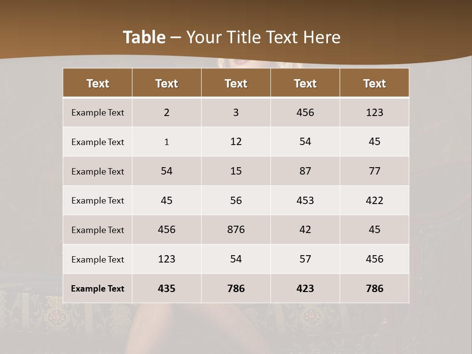 Luxury Woman Sofa PowerPoint Template