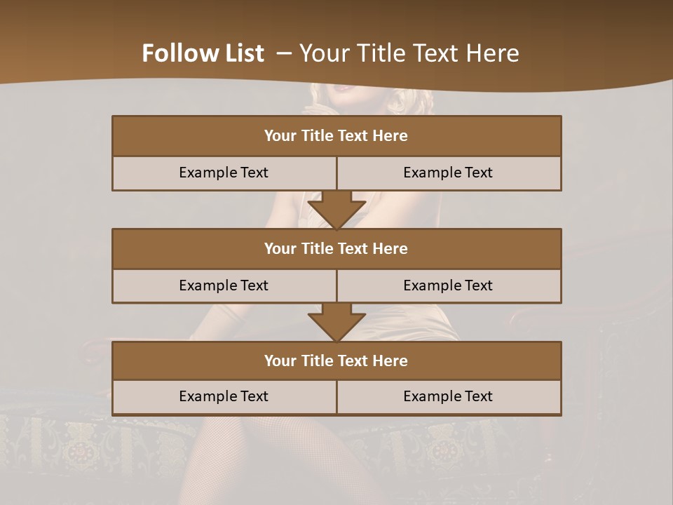 Luxury Woman Sofa PowerPoint Template