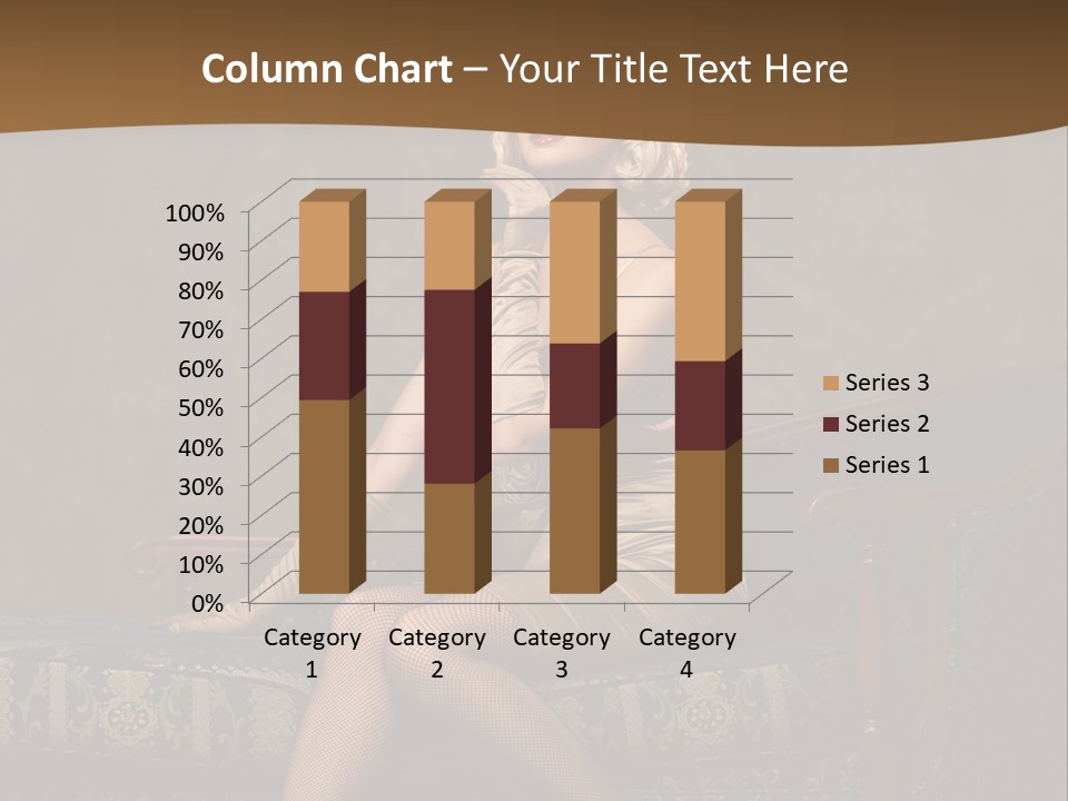 Luxury Woman Sofa PowerPoint Template