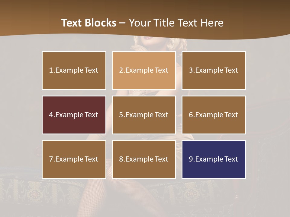 Luxury Woman Sofa PowerPoint Template