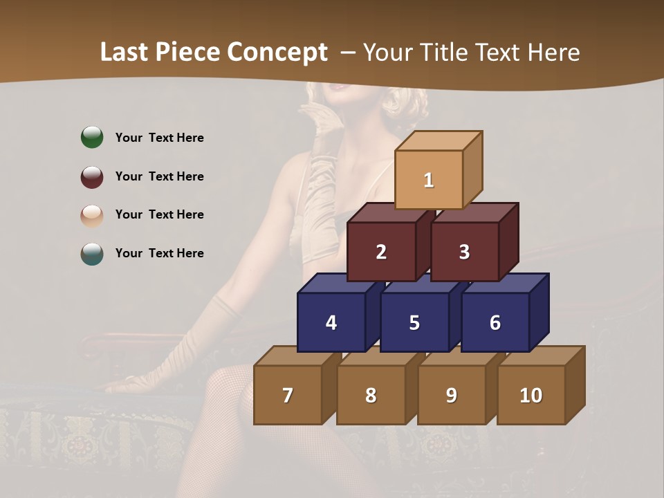 Luxury Woman Sofa PowerPoint Template