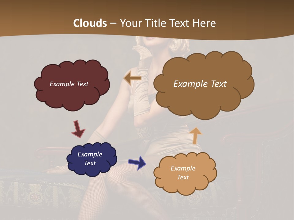 Luxury Woman Sofa PowerPoint Template