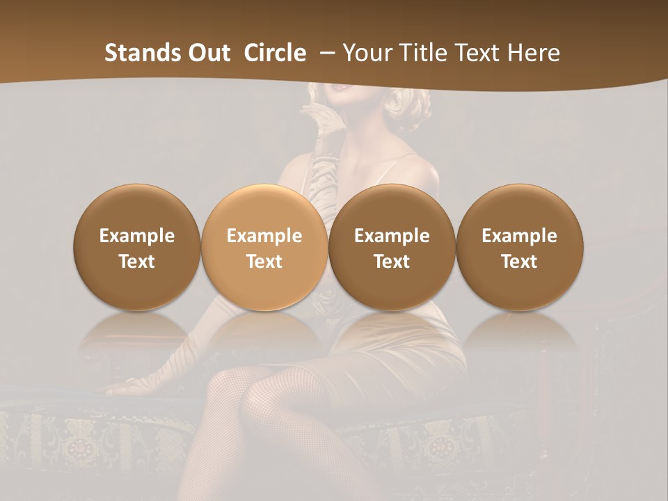 Luxury Woman Sofa PowerPoint Template