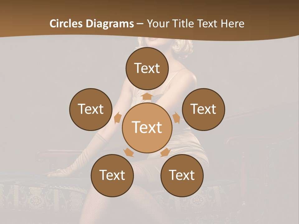 Luxury Woman Sofa PowerPoint Template