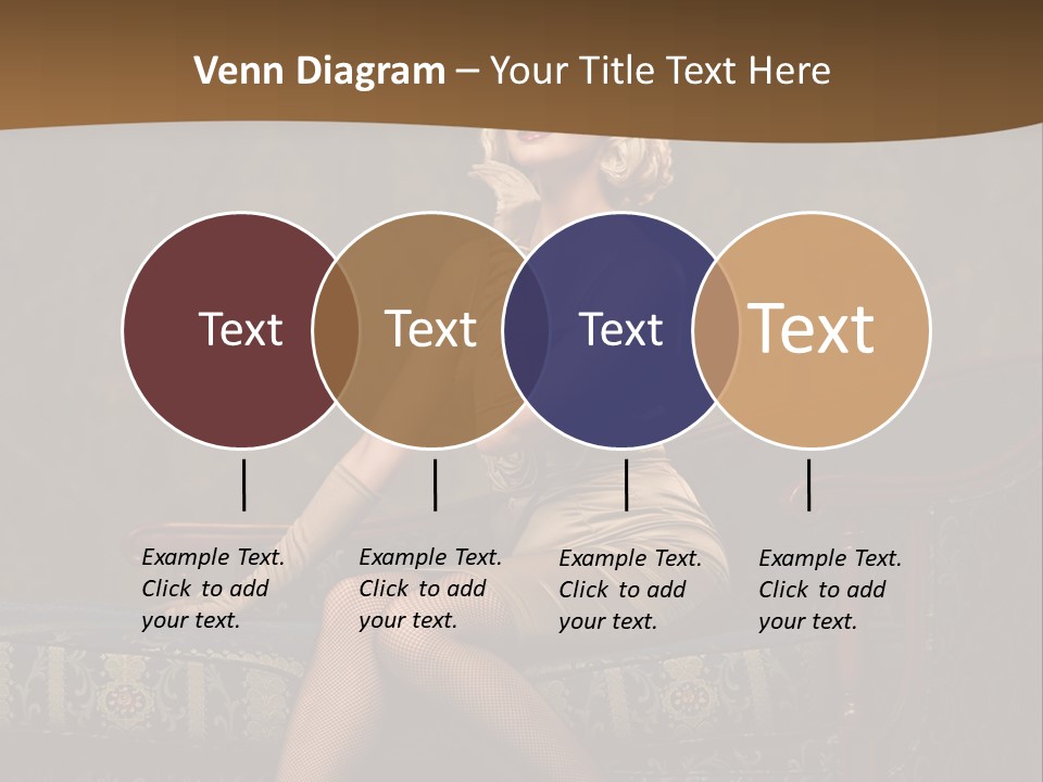 Luxury Woman Sofa PowerPoint Template