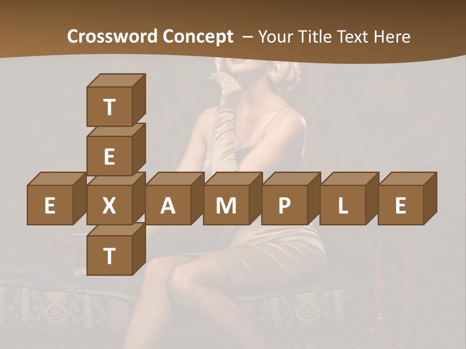 Luxury Woman Sofa PowerPoint Template