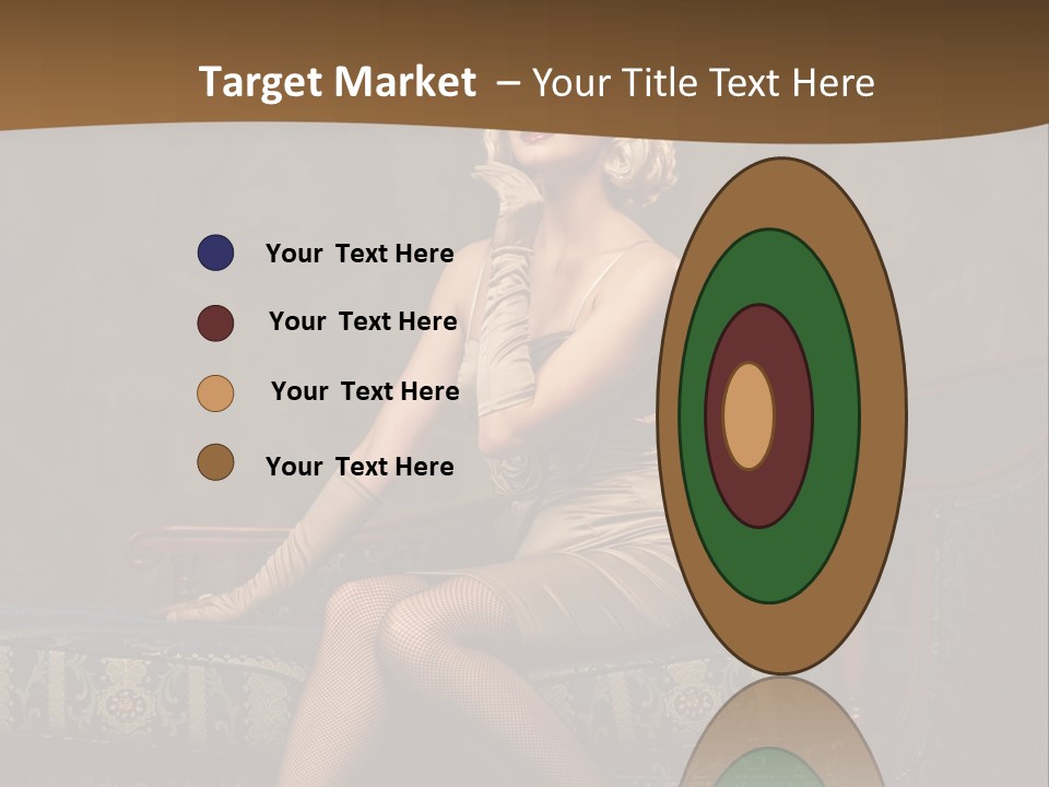 Luxury Woman Sofa PowerPoint Template